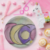 Planets Abstrakt Art Paper Plate Pappteller (Party)
