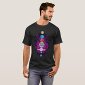 Planets Alignt Celestial Bodies Galaxy Space T-Shirt (Vorne ganz)