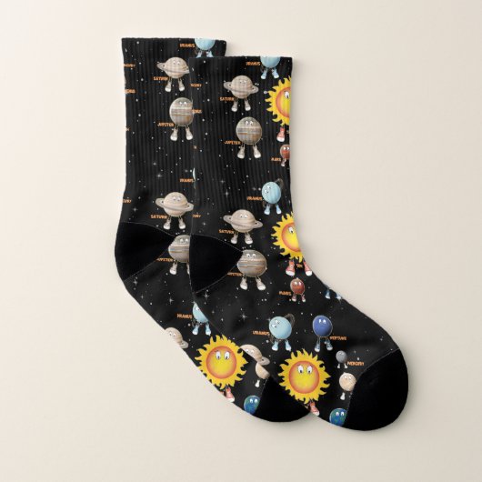 Planets and The Solar System Socken (Paar)