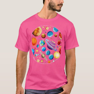 Planets Astronomie Universe Weltraumwissenschaft T-Shirt