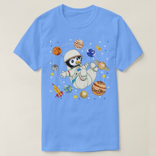 Planets Astronomy Lover Space Astronaut Tierpen T-Shirt (Design vorne)