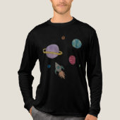 Planets in space T-Shirt Tri-Blend Shirt (Vorderseite)