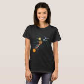 Planets Orbit Solar System Galaxy Science Women Ki T-Shirt (Vorne ganz)