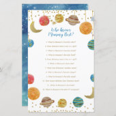 Planets Oututer Baby Dusche, die Mama am besten ke (Vorne/Hinten)