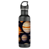 Planets Pattern Edelstahlflasche (Vorderseite)
