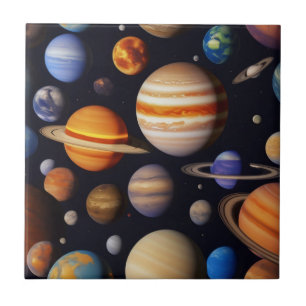 Planets Pattern Fliese