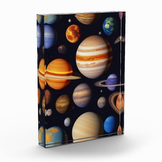 Planets Pattern Fotoblock (Links)