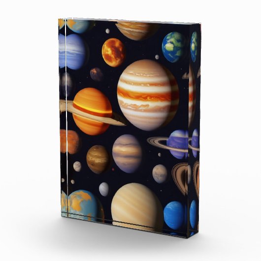 Planets Pattern Fotoblock (Rechts)