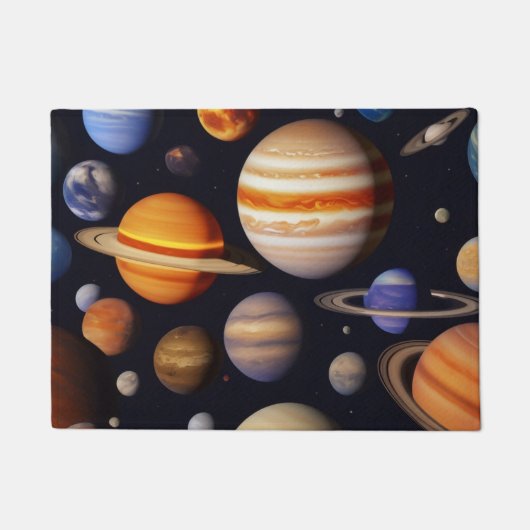 Planets Pattern Fußmatte (Vorderseite)