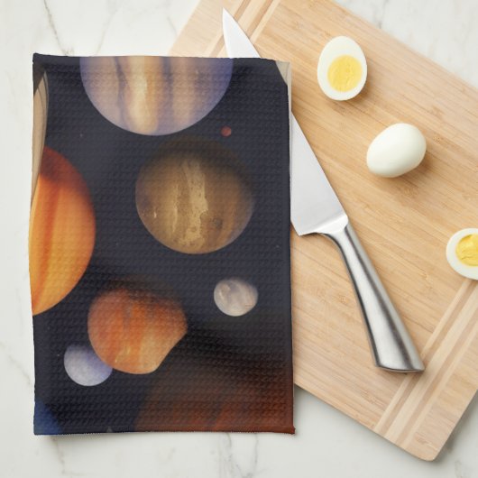 Planets Pattern Geschirrtuch (Viertel Falte)