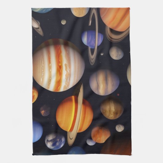 Planets Pattern Geschirrtuch (Vertikal)