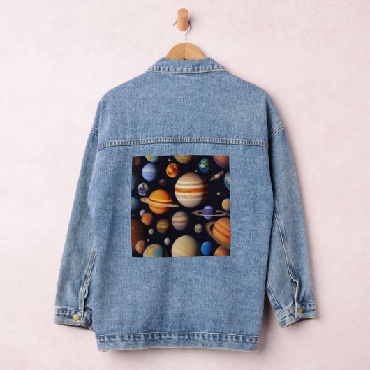 Planets Pattern Jeansjacke (Hangar)