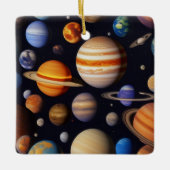 Planets Pattern Keramikornament (Vorderseite)