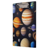 Planets Pattern Klemmbrett (Links)