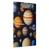Planets Pattern Klemmbrett (Rechts)