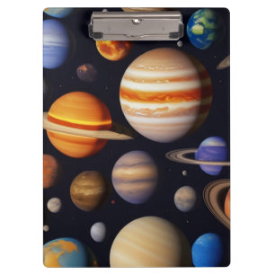 Planets Pattern Klemmbrett