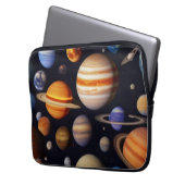 Planets Pattern Laptopschutzhülle (Vorderseite Links)
