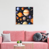 Planets Pattern Leinwanddruck (Insitu (Wohnzimmer))