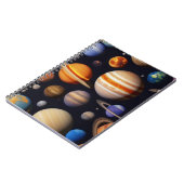Planets Pattern Notizblock (Linke Seite)