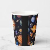 Planets Pattern Pappbecher (Links)