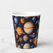 Planets Pattern Pappbecher (Vorderseite)