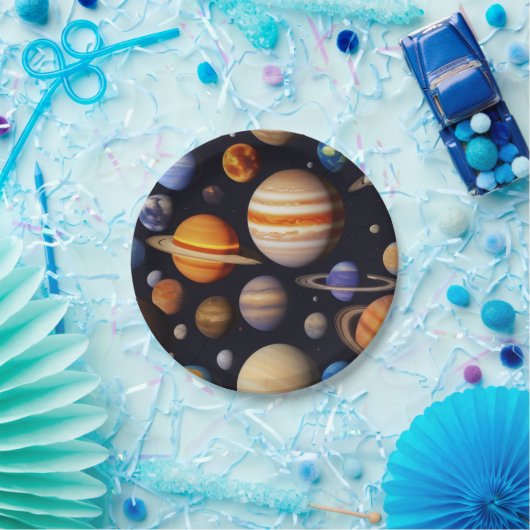 Planets Pattern Pappteller (Party)