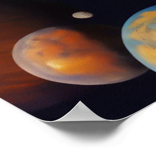 Planets Pattern Poster (Ecke)