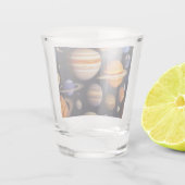 Planets Pattern Schnapsglas (Rückseite)