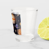 Planets Pattern Schnapsglas (Rechts)