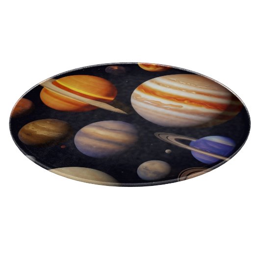 Planets Pattern Schneidebrett (Ecke)