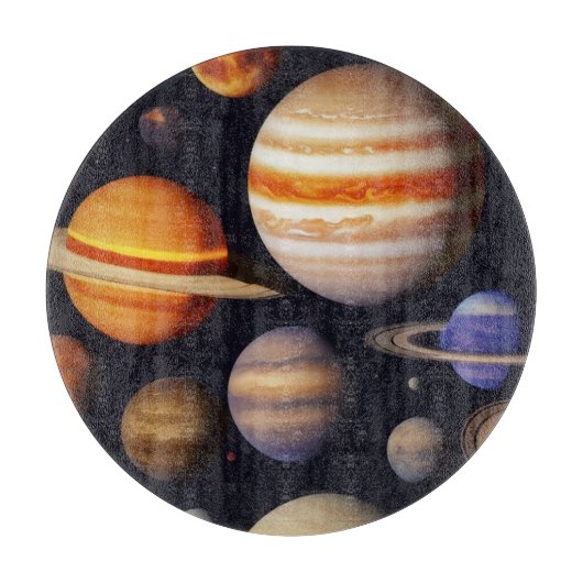 Planets Pattern Schneidebrett (Vorderseite)
