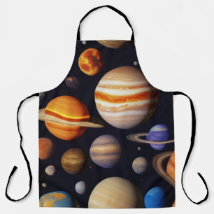 Planets Pattern Schürze