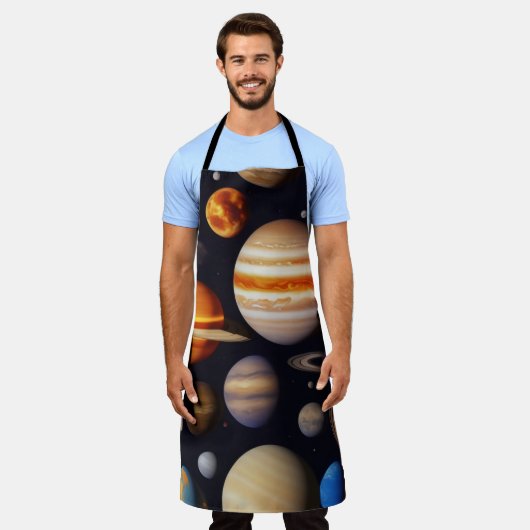Planets Pattern Schürze (Getragen)
