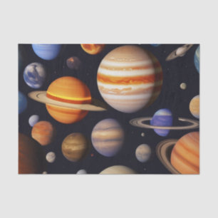Planets Pattern Seidenpapier