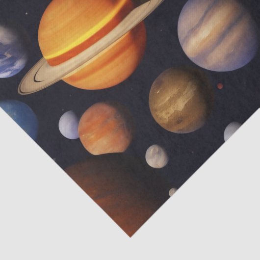 Planets Pattern Seidenpapier (Ausschnitt)