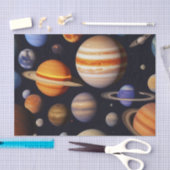 Planets Pattern Seidenpapier (Handwerk)