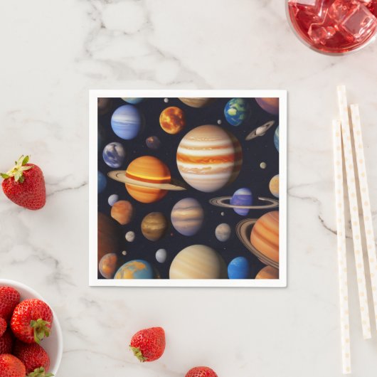 Planets Pattern Serviette (Beispiel)