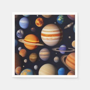 Planets Pattern Serviette