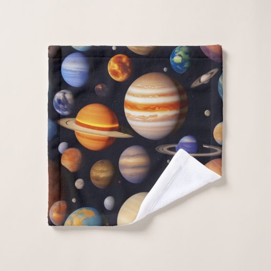 Planets Pattern Waschlappen (Waschlappen)