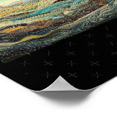 Planets Psychedelic Landscapes Sublime Nature Stic Poster (Ecke)