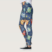 Planets Rocket Ships Stars Galaxy Leggings (Links)