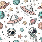 Planets & Rockets Blanket New Baby Boy Gift Idee Fleecedecke