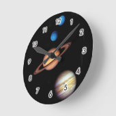 Planets Runde Wanduhr (Winkel)