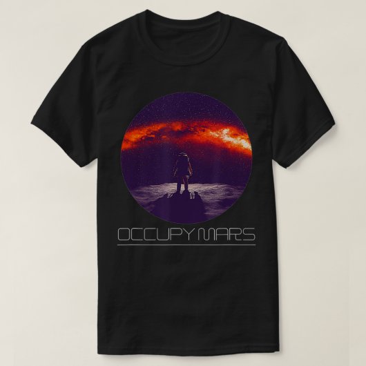 Planets Solar System Space Occupy Mars Science T-Shirt (Design vorne)