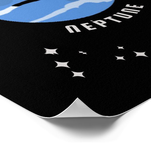 Planets Solar System Space Wall Art Poster (Ecke)