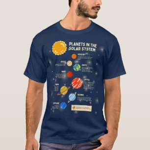 Planets Solar System Weltraumwissenschaft Boys Gir T-Shirt
