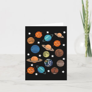 Planets Stars Moon Solar System Kostüme Halloween Karte