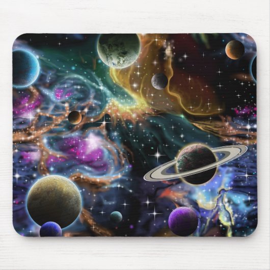 Planets Stars Nebula Mousepad (Vorne)