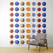 Planets Tapestry 88" x 104" Wandteppich (Beispiel)