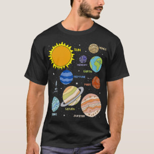 Planets Universe Astronomics Solar System Gi T-Shirt